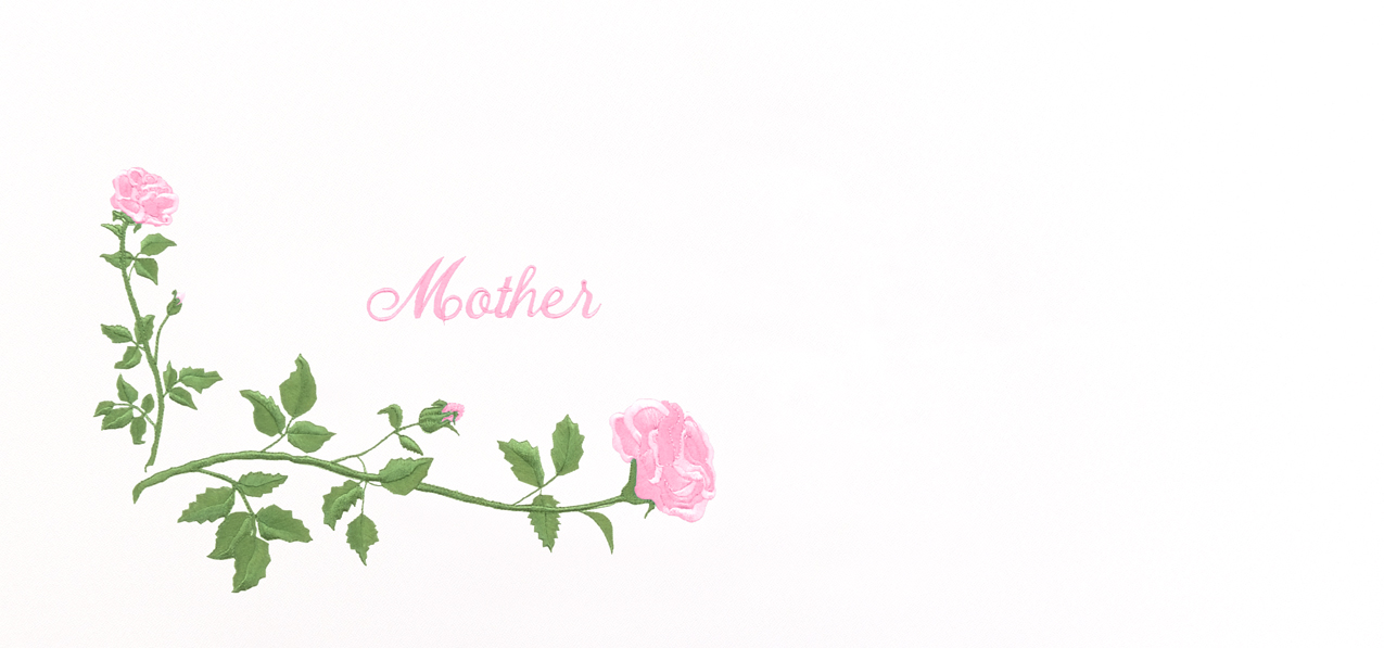 Corner Rose Mother Pink White Faux